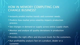 In memory cloud computing | PPTX