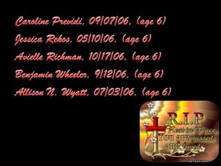 In Memory Sandy Hook Elementary School Newtown, Connecticut