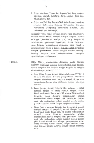 Inmendagri nomor 3 tahun 2021