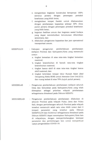 Inmendagri nomor 3 tahun 2021