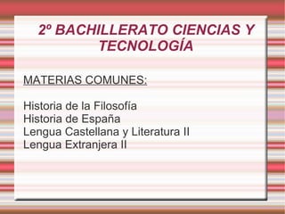 Lengua Castellana y Literatura II