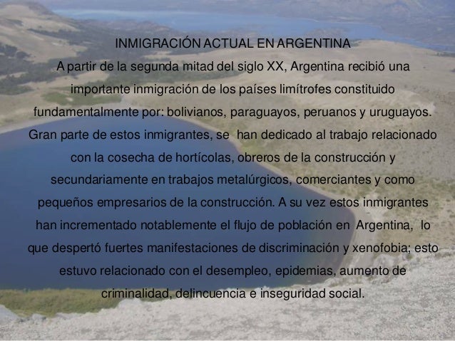 Inmigración en Argentina