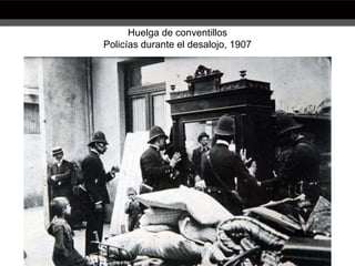 Huelga de conventillos
Policías durante el desalojo, 1907
 