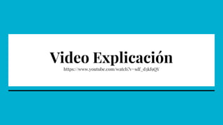 Video Explicación
https://www.youtube.com/watch?v=sdf_d3kf9QY
 
