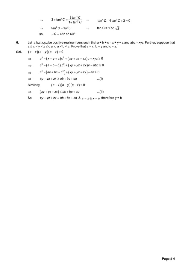 Inmo 2013 test_paper_solution | PDF