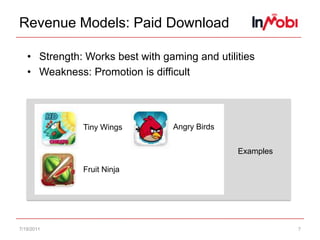 iOS Goes MainstreamSaturation point reached (500K+ Apps in iTunes)Large Players Entering Market (Sega)Now Hard to Gain Traction7/15/114