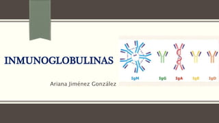 INMUNOGLOBULINAS
Ariana Jiménez González
 