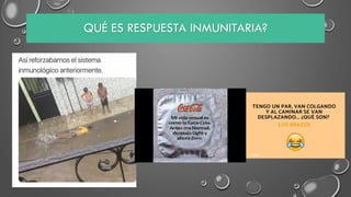 QUÉ ES RESPUESTA INMUNITARIA?
 