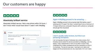 Our customers are happy
 