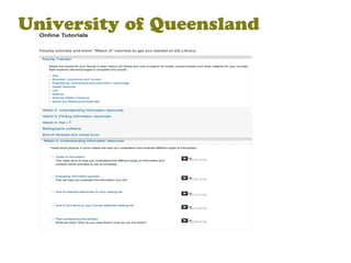 University of Queensland
 