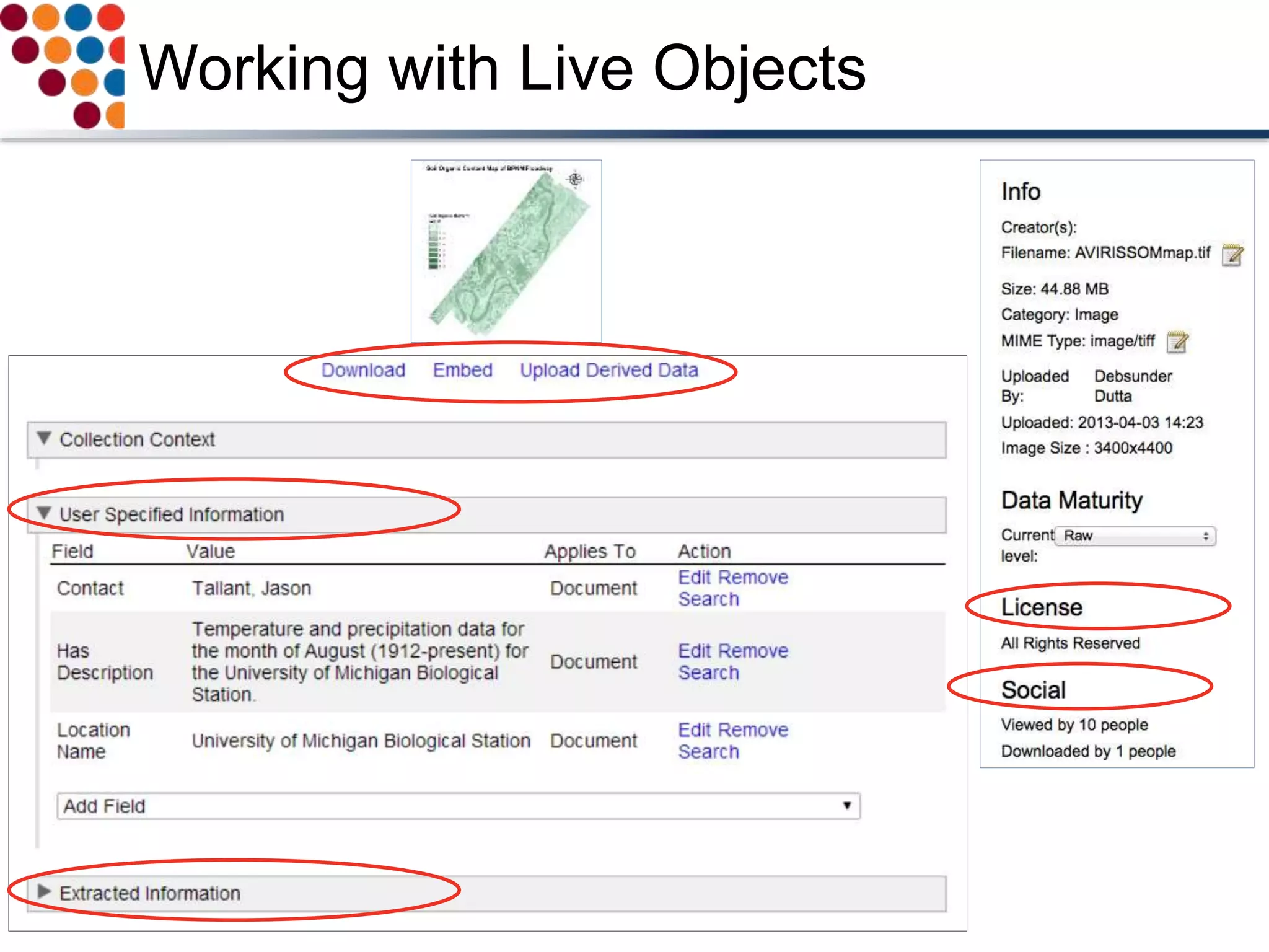 Working with Live Objects
 