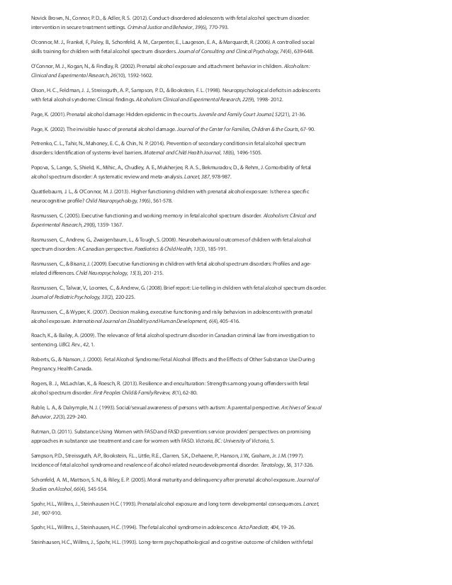 Fetal Alcohol Spectrum Disorder (FASD) and Sexually Inappropriate Beh… Fetal Alcohol Spectrum Disorder (FASD) and Sexually Inappropriate Beh…