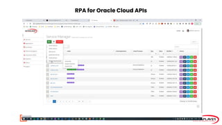 RPA for Oracle Cloud APIs
 