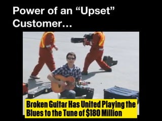 Power of an “Upset”
Customer…
 