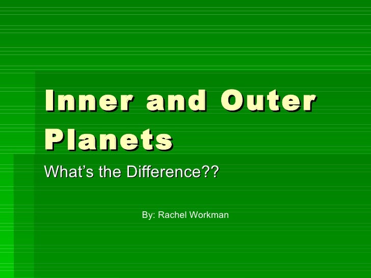 What are the names of the outer planets?