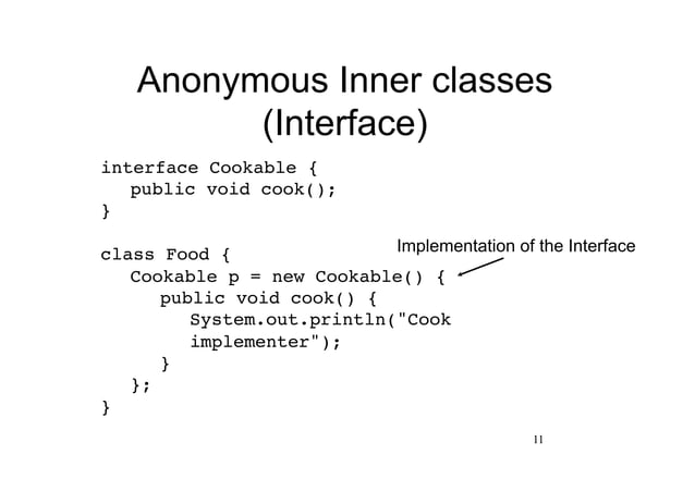 Java Inner Classes | PPT