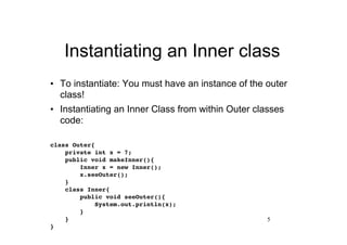 Java Inner Classes | PPT