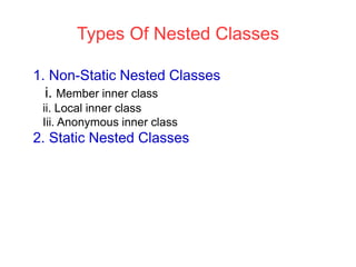 Inner classes | PPTX