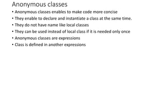 Java Nested class Concept | PPTX