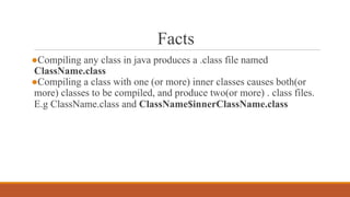 Inner Classes in Java | PDF