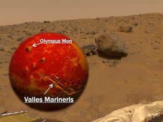 Olympus Mon
Valles Marineris
 