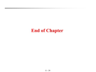 End of Chapter
11 - 39
 