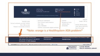 *Note: orange is a Healthsystem ADA problem*
 