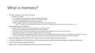A comprehensive outline of human cognitive mechanism | PPTX