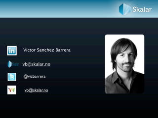 Victor Sanchez Barrera


vb@skalar.no

@vicbarrera


vb@skalar.no
 
