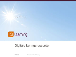 Digitale læringsressurser 
