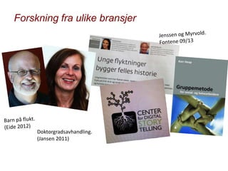 Forskning fra ulike bransjer

Doktorgradsavhandling.
(Jansen 2011)

 