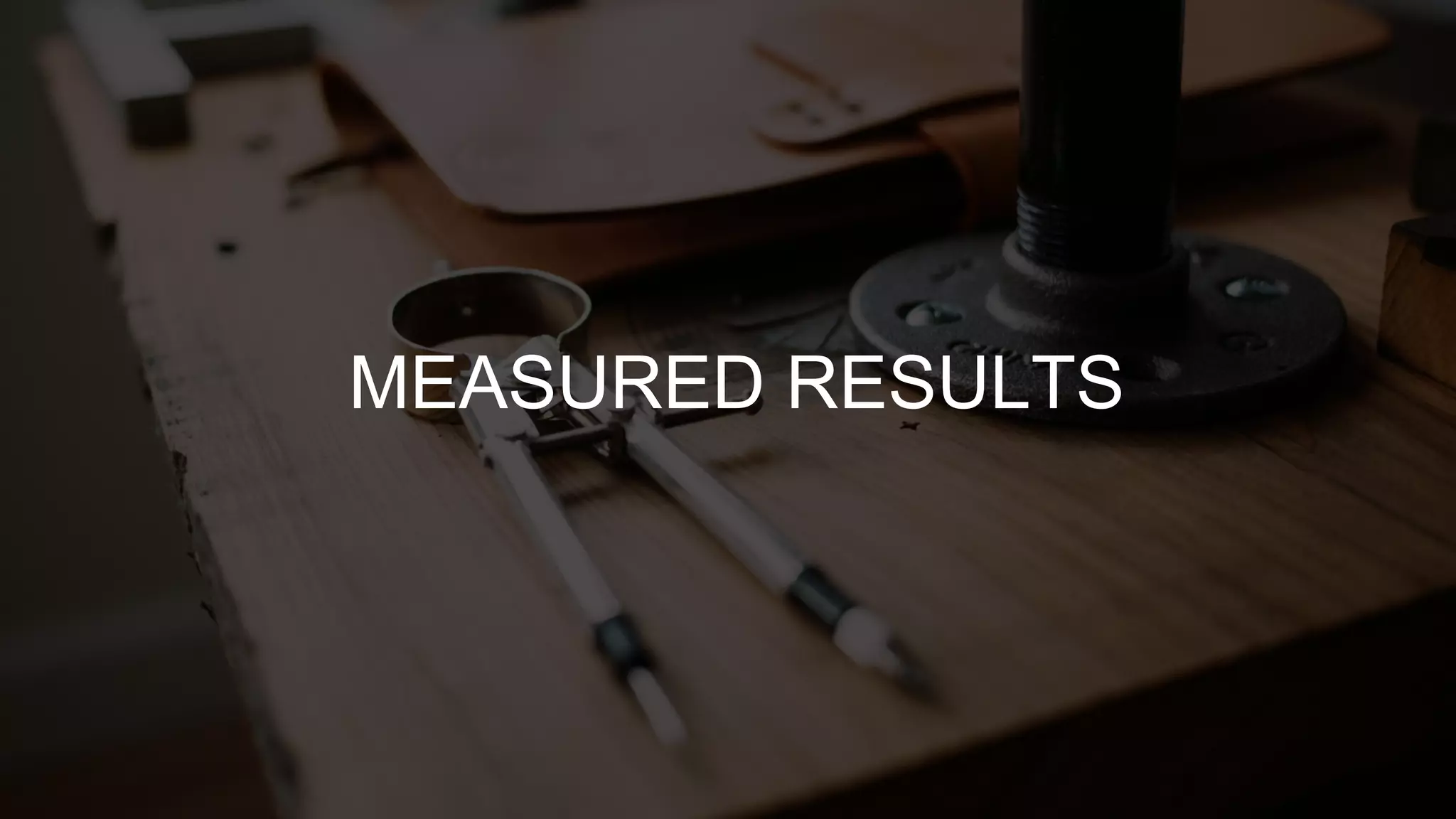 MEASURED RESULTS
 