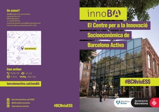 innoBA: el Centre per a la Innovació Socioeconòmica de Barcelona Activa