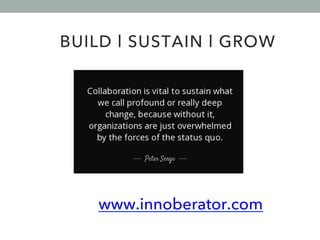 www.innoberator.com
BUILD l SUSTAIN l GROW
 