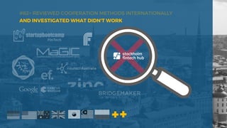 #82+ REVIEWED COOPERATION METHODS INTERNATIONALLY
AND INVESTIGATED WHAT DIDN'T WORK
 