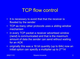 features of tcp important for the web | PPT