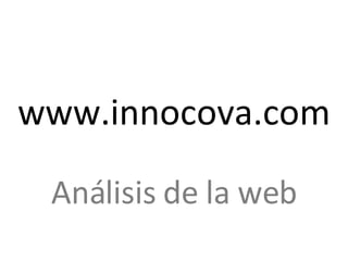 www.innocova.com Análisis de la web 
