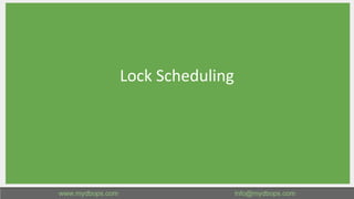 Lock Scheduling
23
 