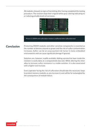 [White Paper] Removing the Threat of Sulfuration to DRAM Modules Slide 6