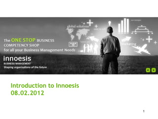 Introduction to Innoesis 08.02.2012  