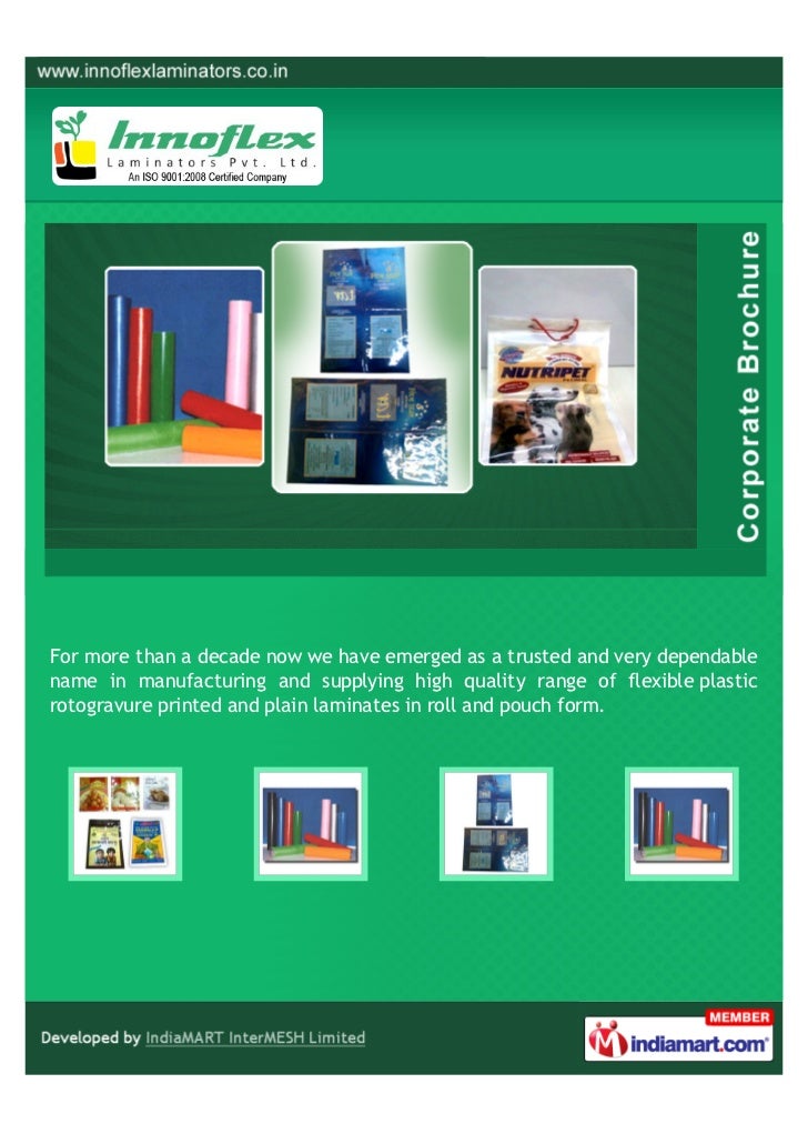 Innoflex Laminators Private Limited, Pune, Side Gusset Pouch