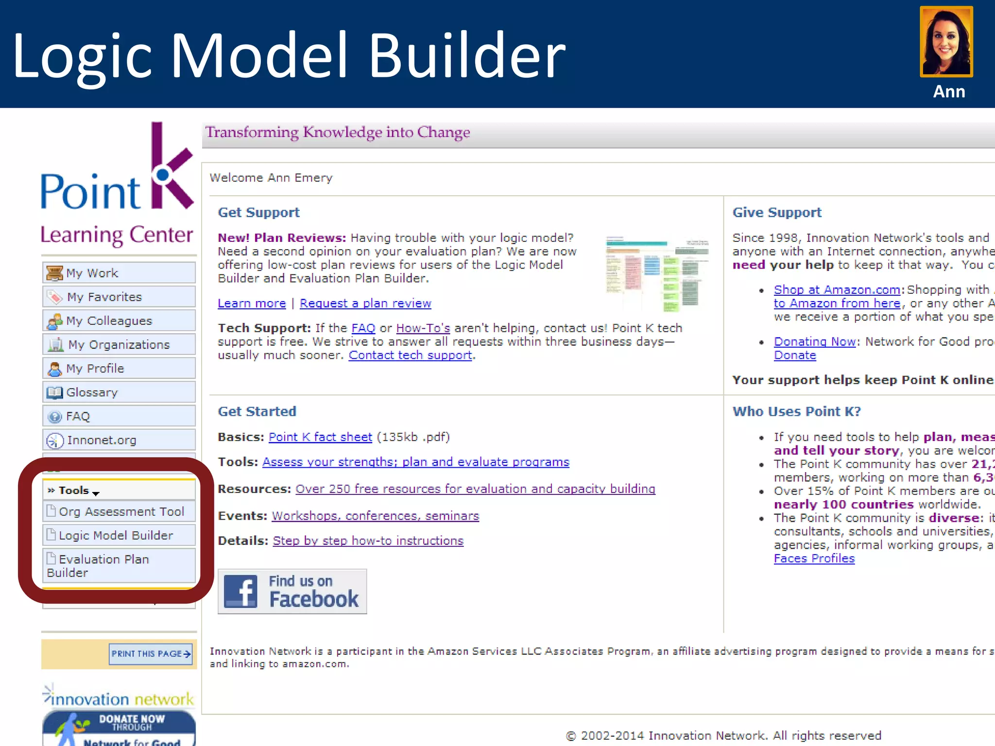 Logic Model Builder

Ann

 