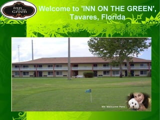 Welcome to 'INN ON THE GREEN',  Tavares, Florida  
