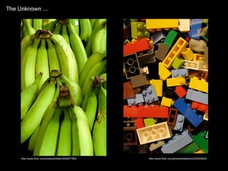 The Unknown … http://www.flickr.com/photos/toddler/3450871850 http://www.flickr.com/photos/bdesham/2432400623 