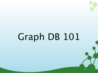 Graph DB 101


               21
 