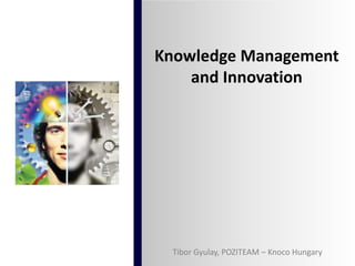 Knowledge Management
    and Innovation




 Tibor Gyulay, POZITEAM – Knoco Hungary
 