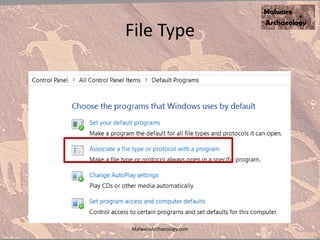 File Type
MalwareArchaeology.com
 