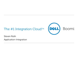 The #1 Integration CloudTM

Steven Roth
Application-Integration
 