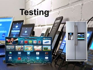 Testing 
Recommendations 
• Use real devices as much as possible 
• Test in a wide range of screen sizes 
• Try portrait a...
