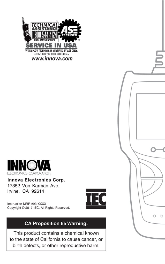 Innova 3020d User Manual
